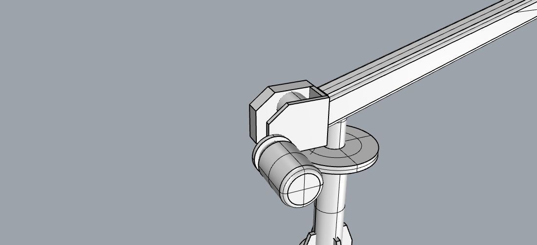 Lifeboat Crane 3D print model_2