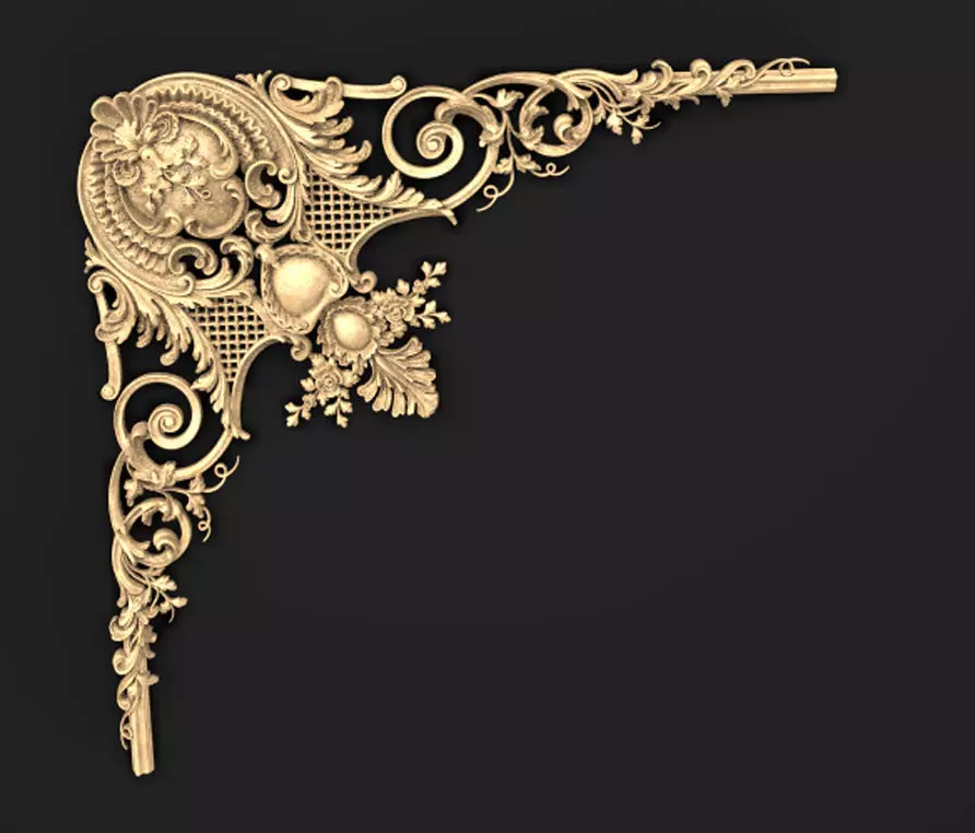 Frame Corner 2 3D model 3D print model_0