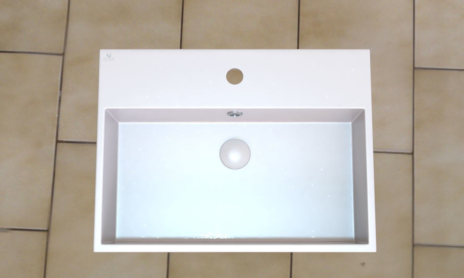 Washbasin bathroom sink hanging on wall 3D model_3