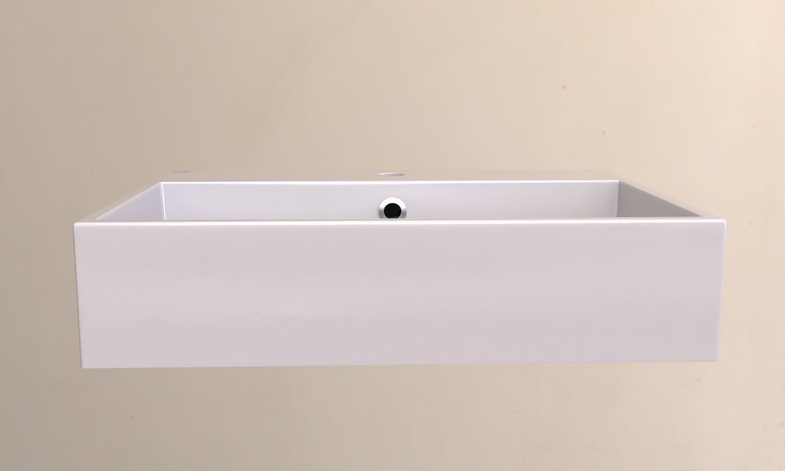 Washbasin bathroom sink hanging on wall 3D model_2