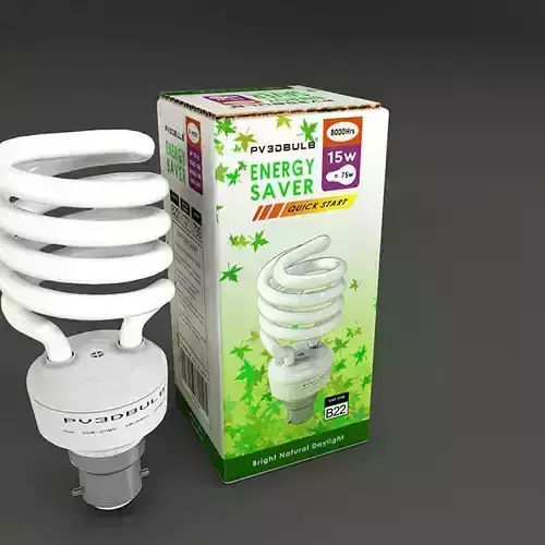 PV3D Eco Bulb UK Free 3D model