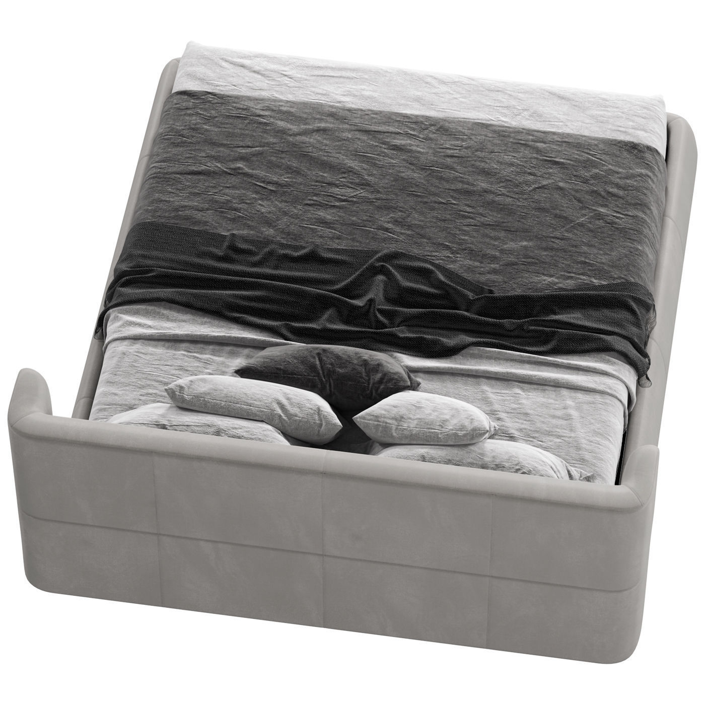 Ditre Italia Claire bed 3D model_4