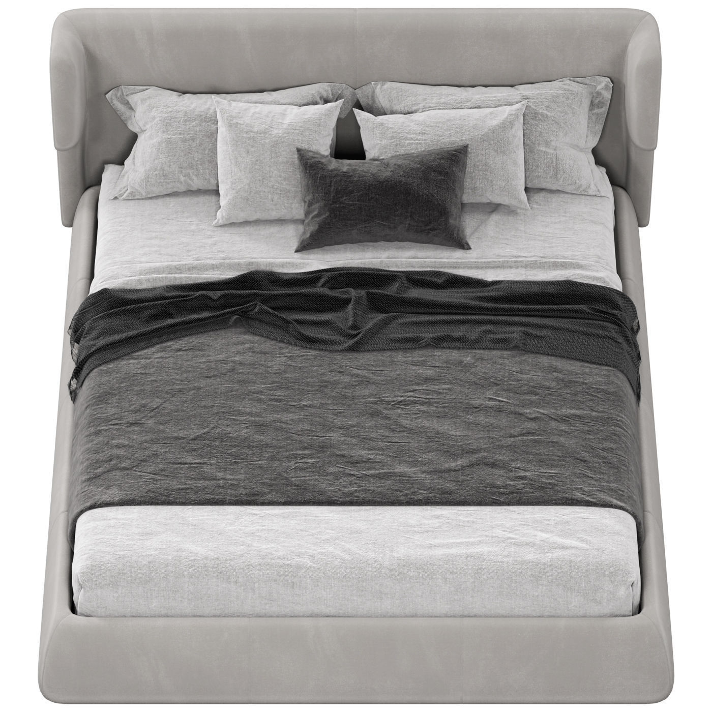 Ditre Italia Claire bed 3D model_3