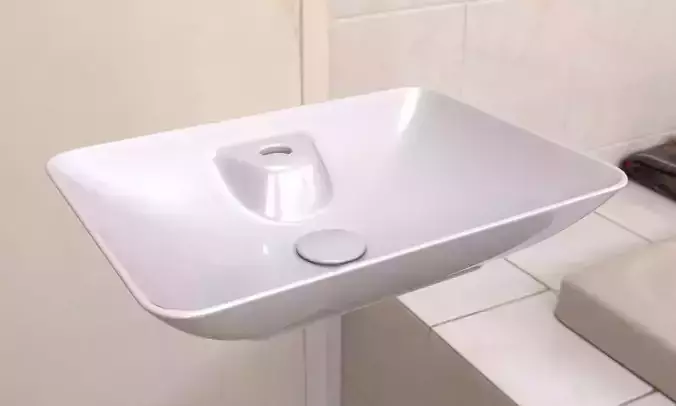 Washbasin square bathroom sink