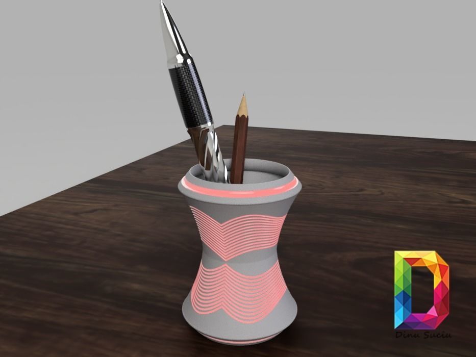 Pen holder 3D Print 3D print model_1