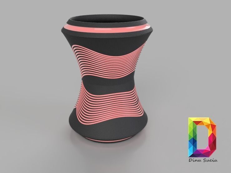Pen holder 3D Print 3D print model_9