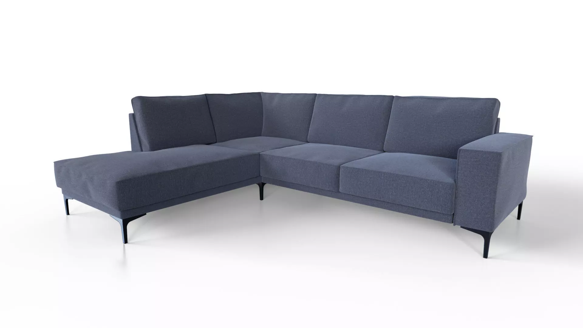 Modern Minimalistic Corner Sofa 3D model_0