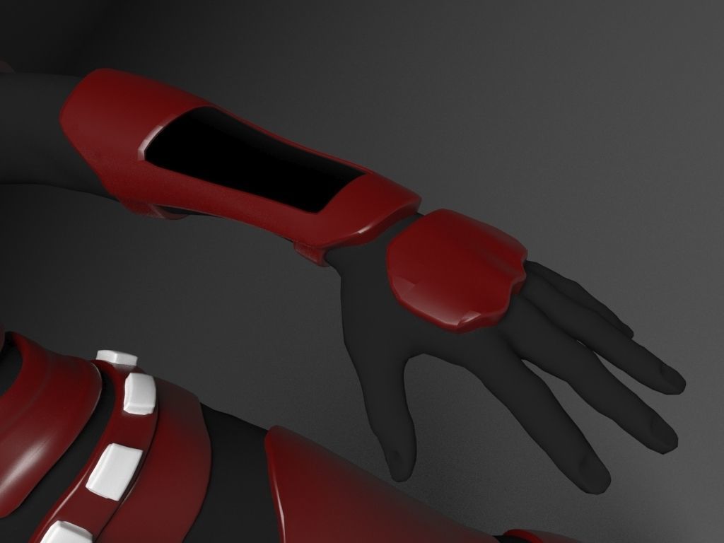 Future Soldier Low-poly 3D model_10