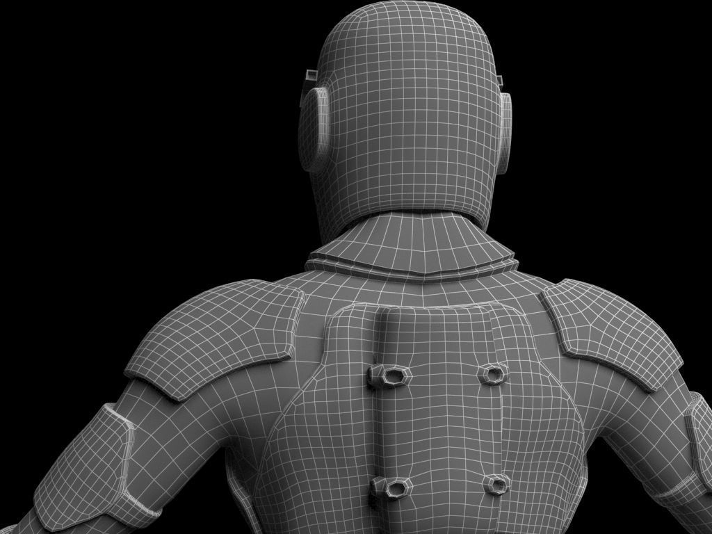 Future Soldier Low-poly 3D model_13