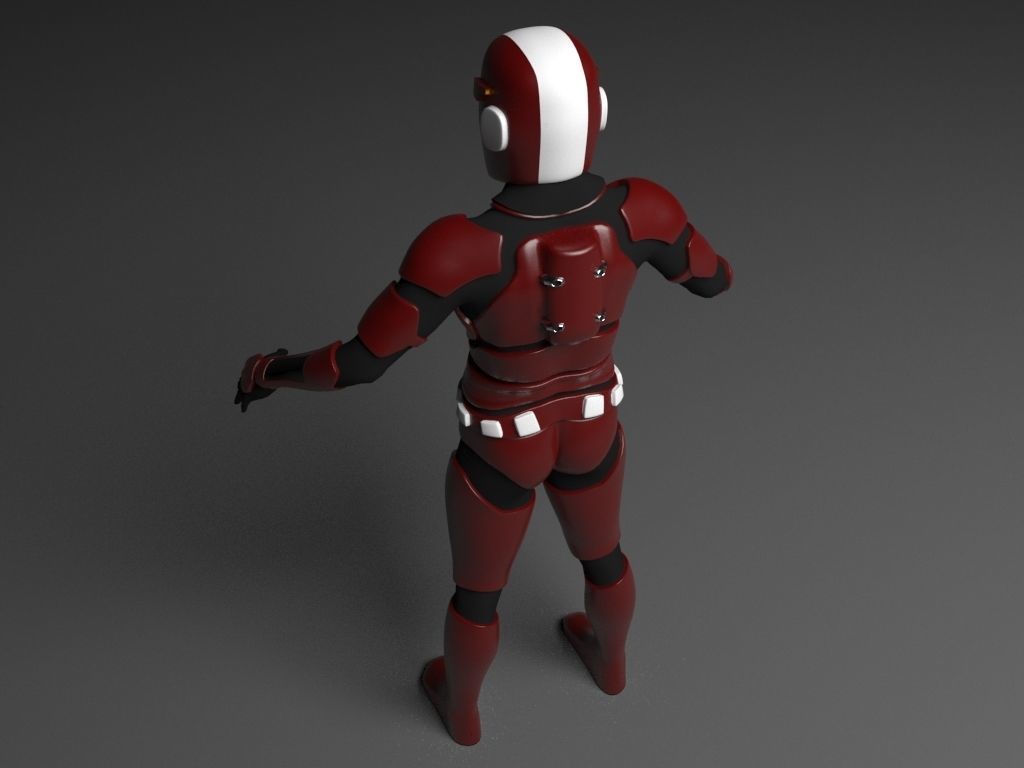 Future Soldier Low-poly 3D model_6