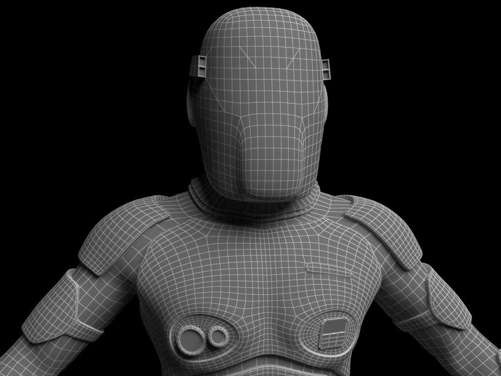 Future Soldier Low-poly 3D model_14