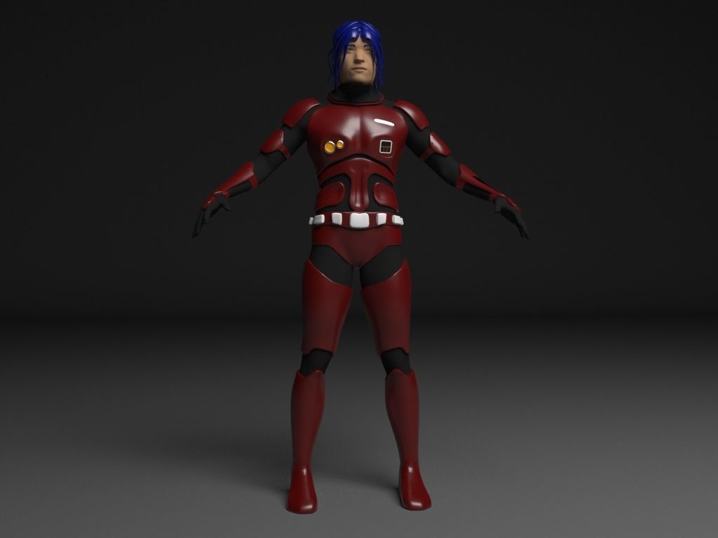 Future Soldier Low-poly 3D model_2
