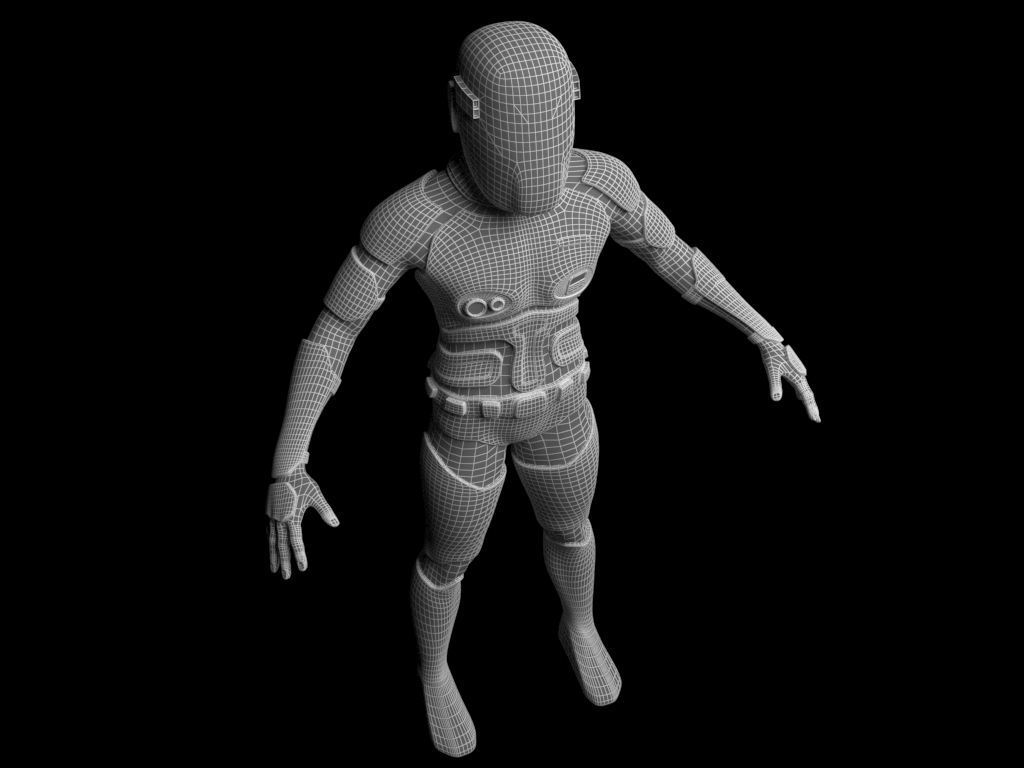 Future Soldier Low-poly 3D model_12