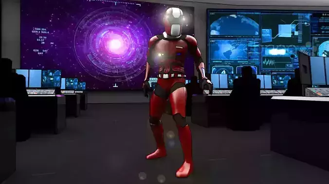 Future Soldier Low-poly 3D model