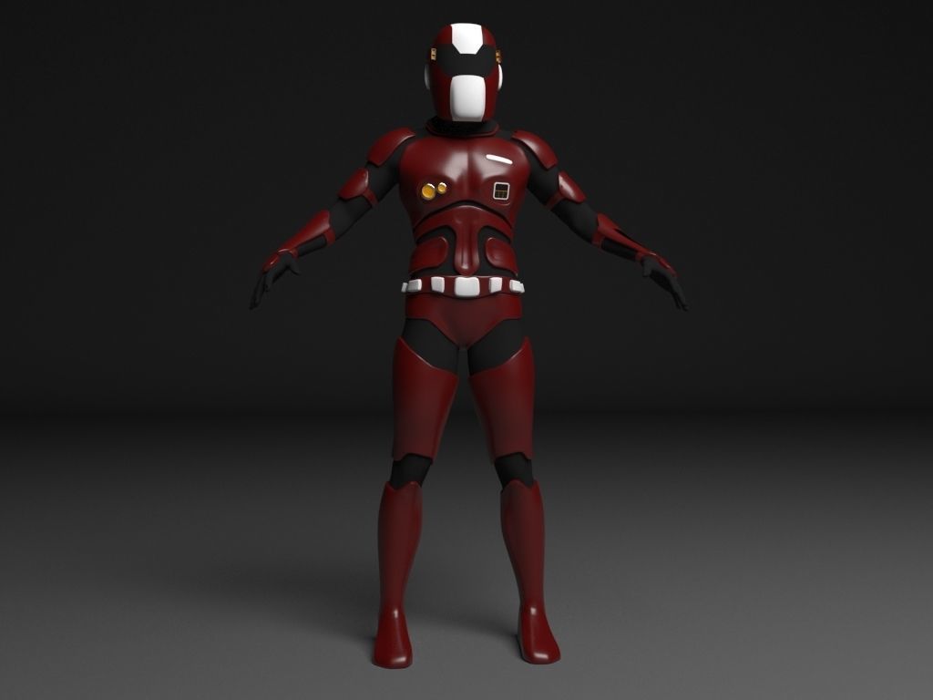 Future Soldier Low-poly 3D model_1