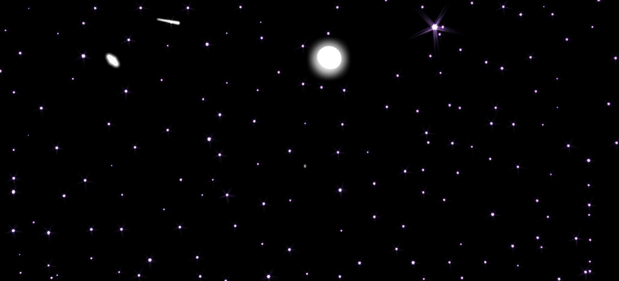 Animated Night Sky 3D model_4