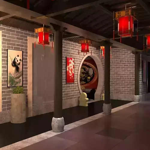 Chinese interior room design