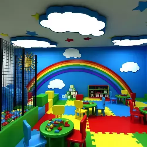 3D Kindergarten Model toy box