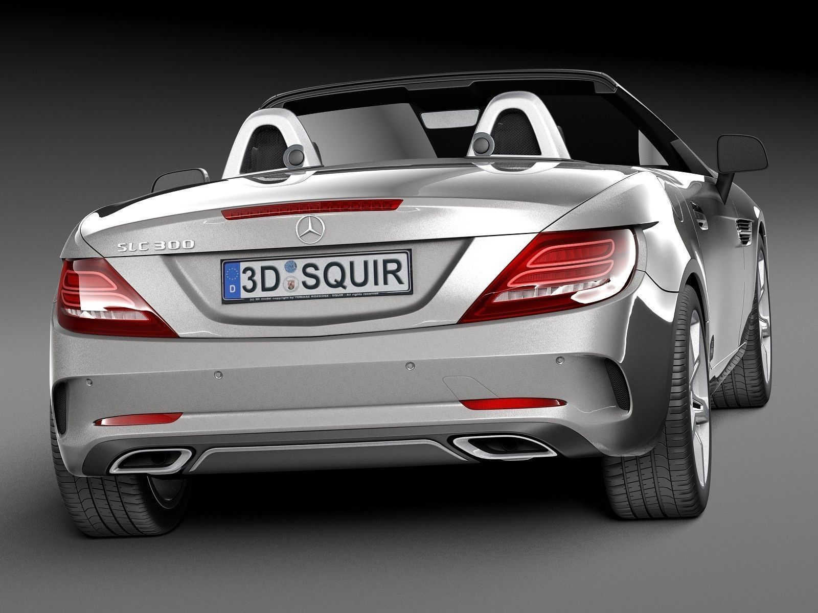 Mercedes-Benz SLC 2017 3D model_4