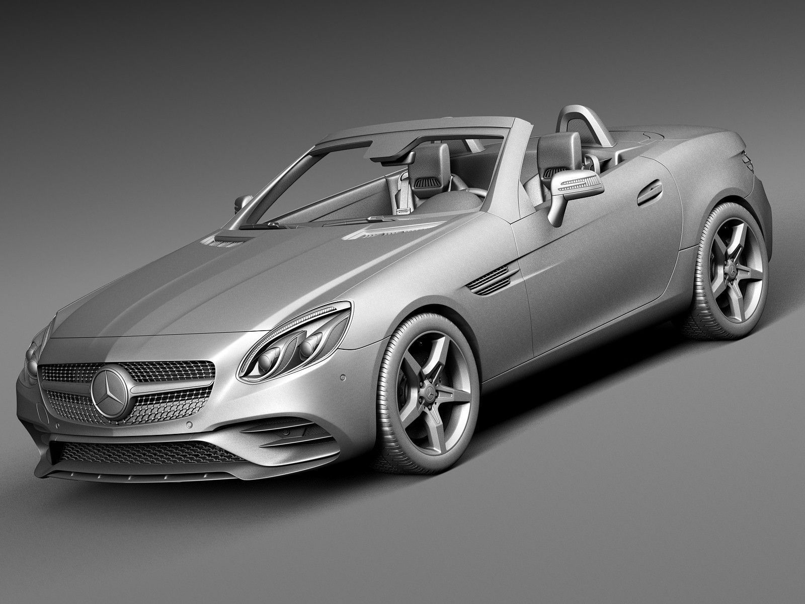 Mercedes-Benz SLC 2017 3D model_10