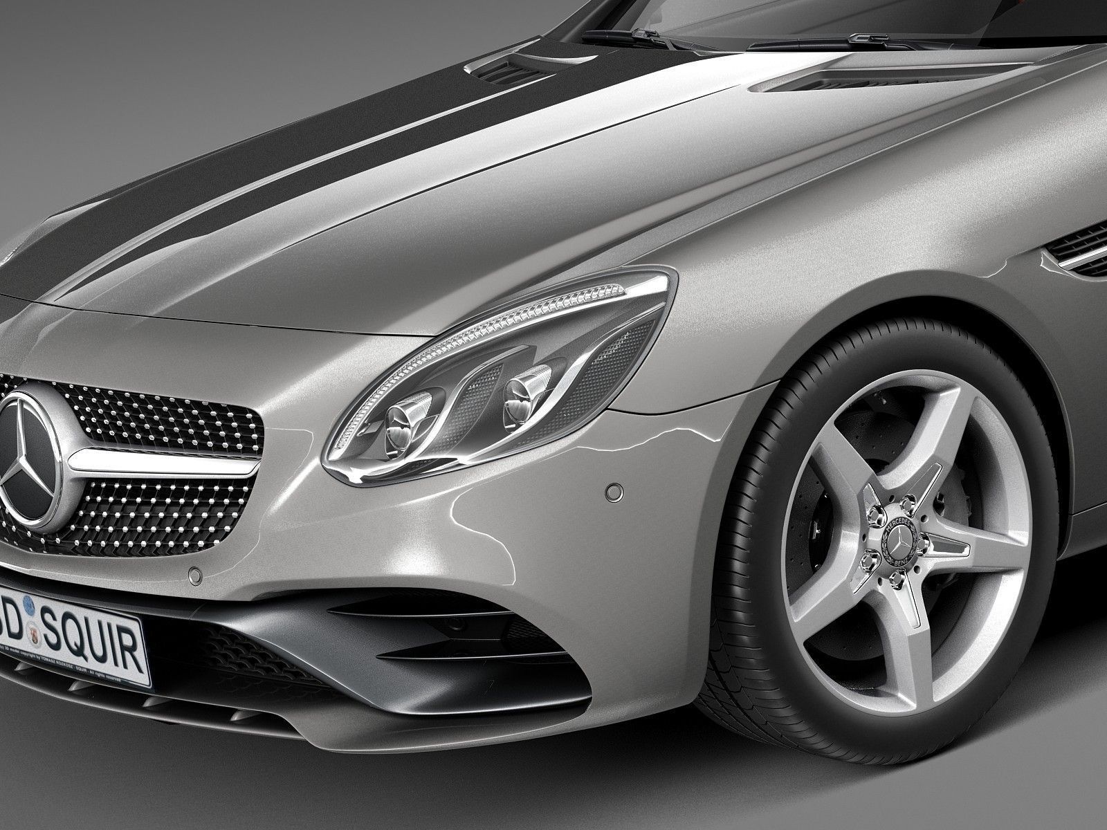 Mercedes-Benz SLC 2017 3D model_2