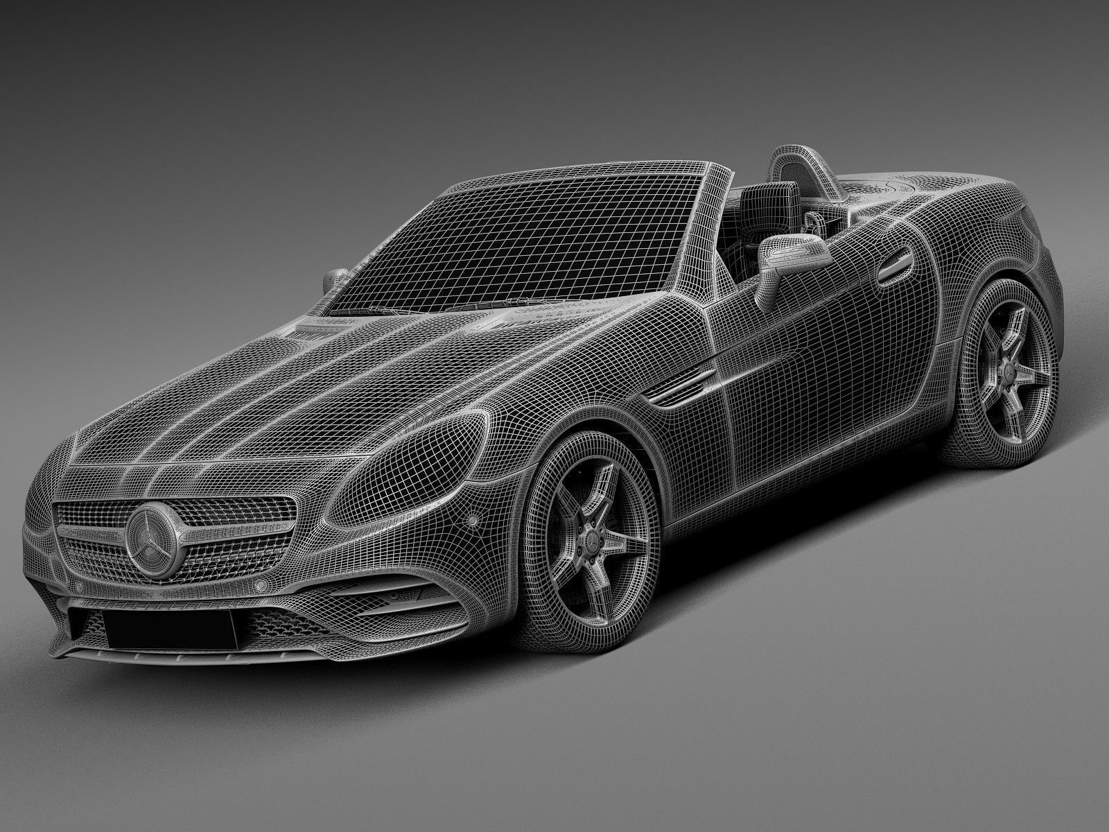 Mercedes-Benz SLC 2017 3D model_14