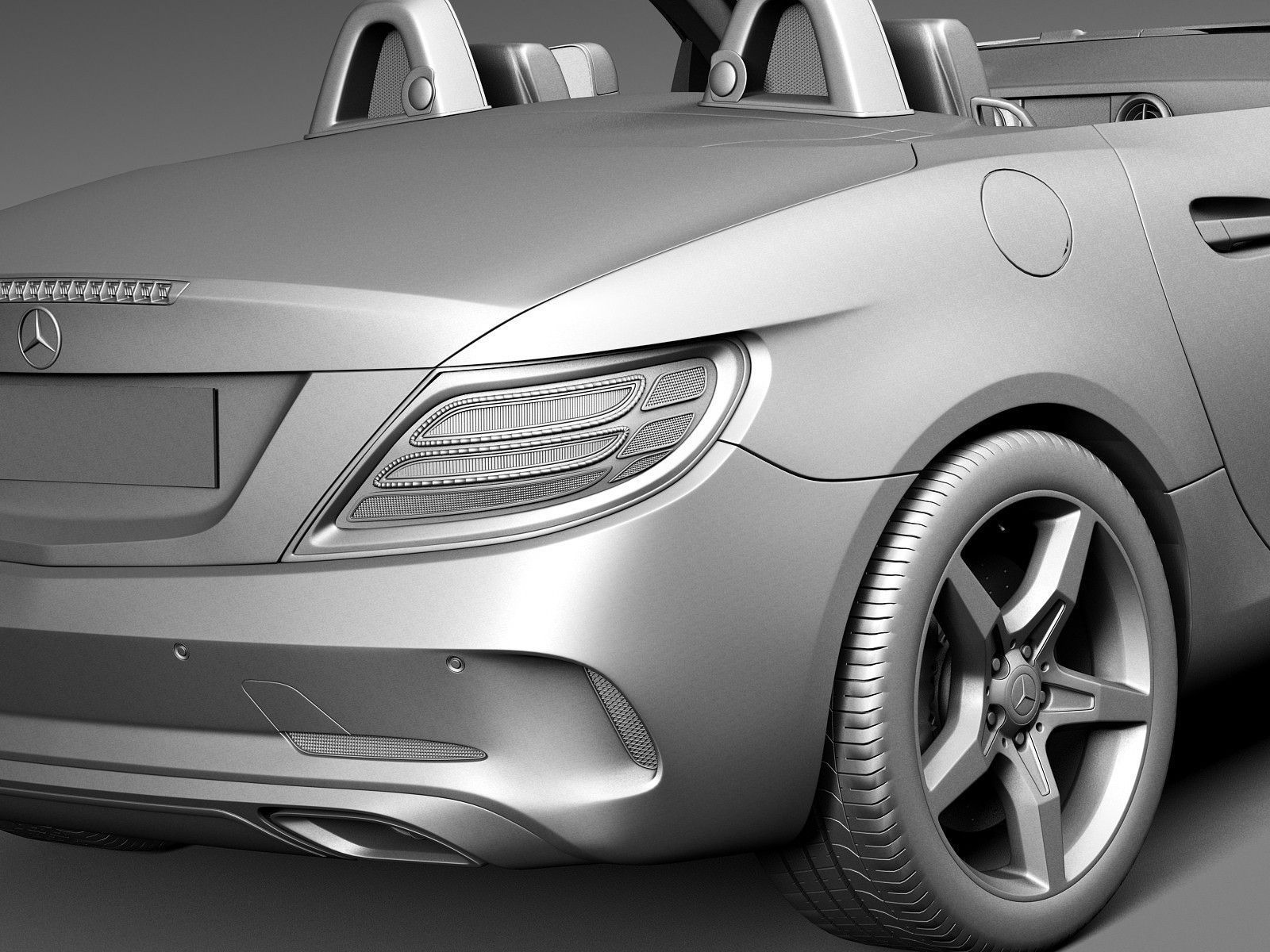 Mercedes-Benz SLC 2017 3D model_12