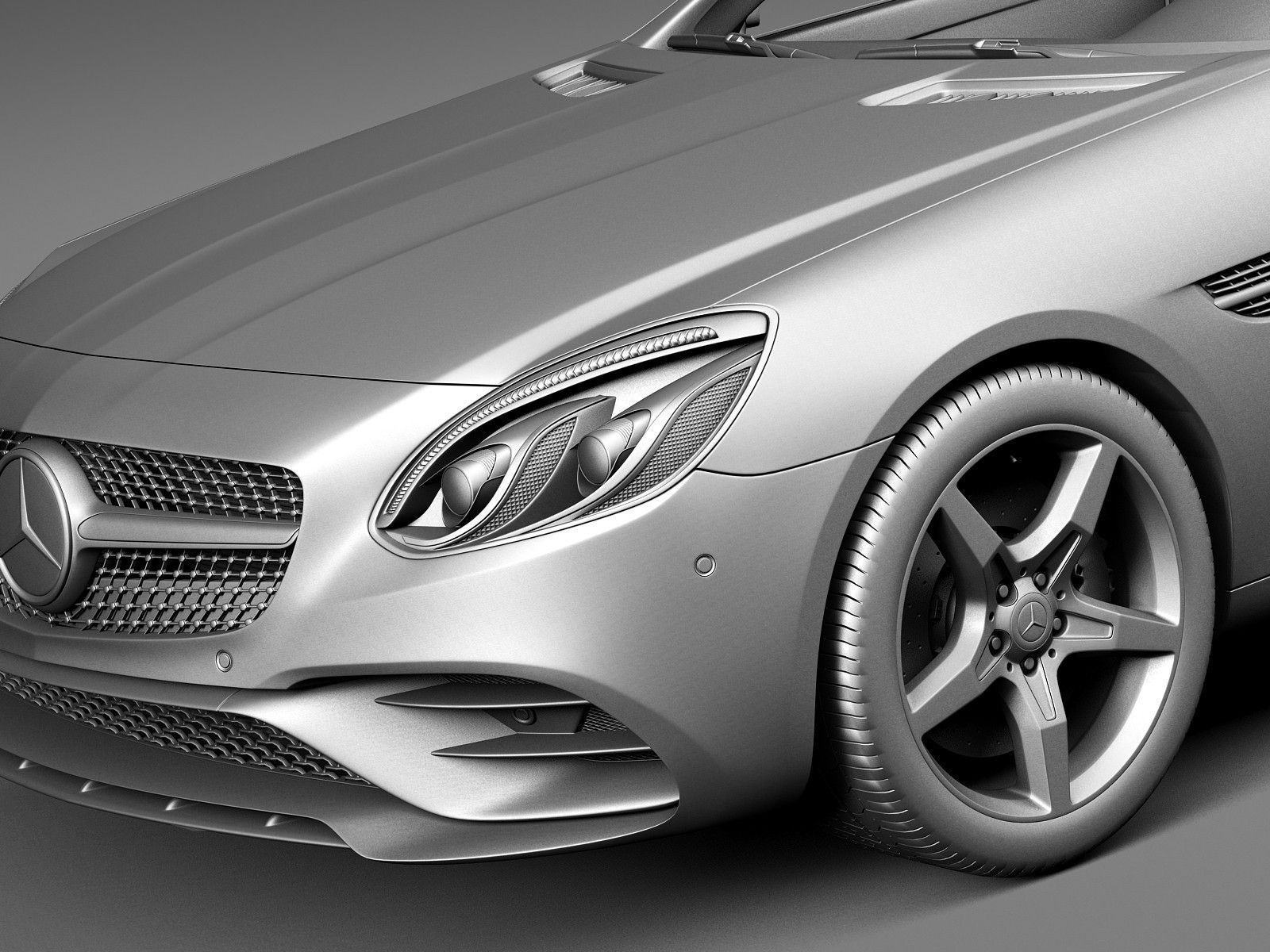 Mercedes-Benz SLC 2017 3D model_11