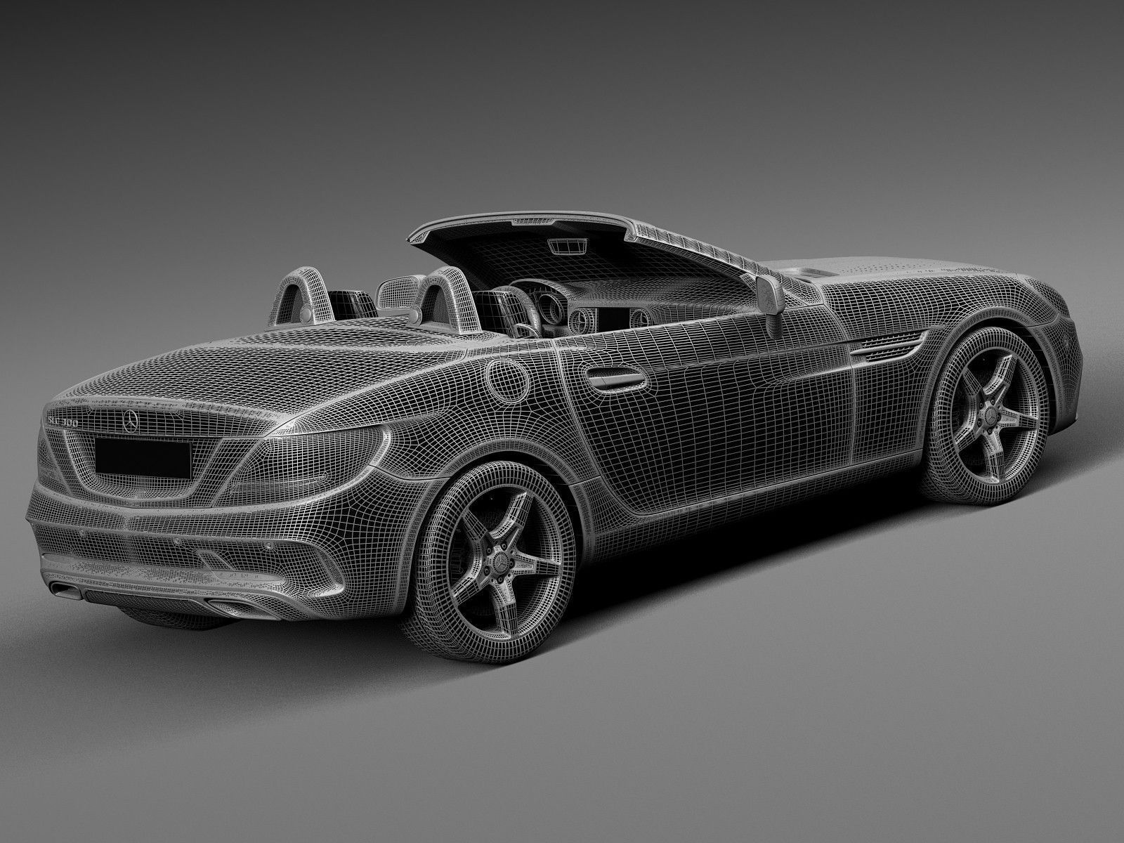 Mercedes-Benz SLC 2017 3D model_15