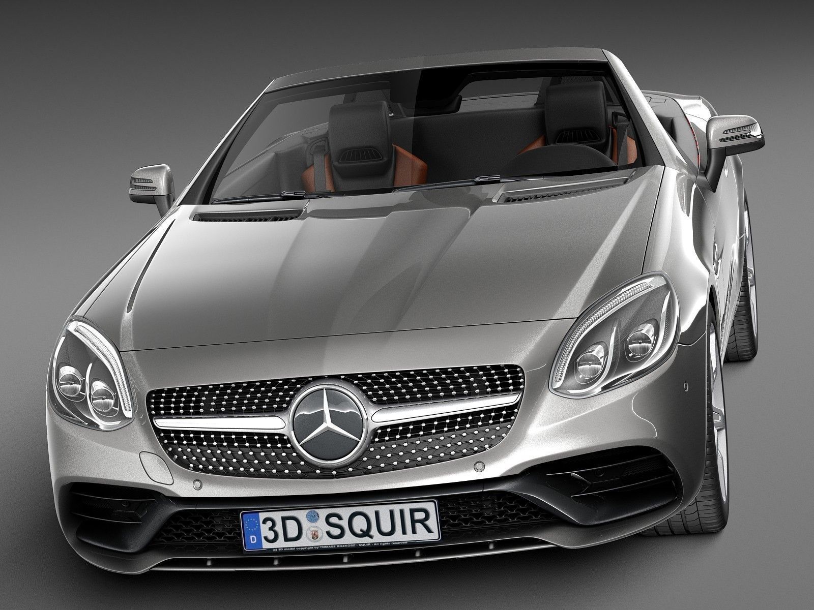 Mercedes-Benz SLC 2017 3D model_1