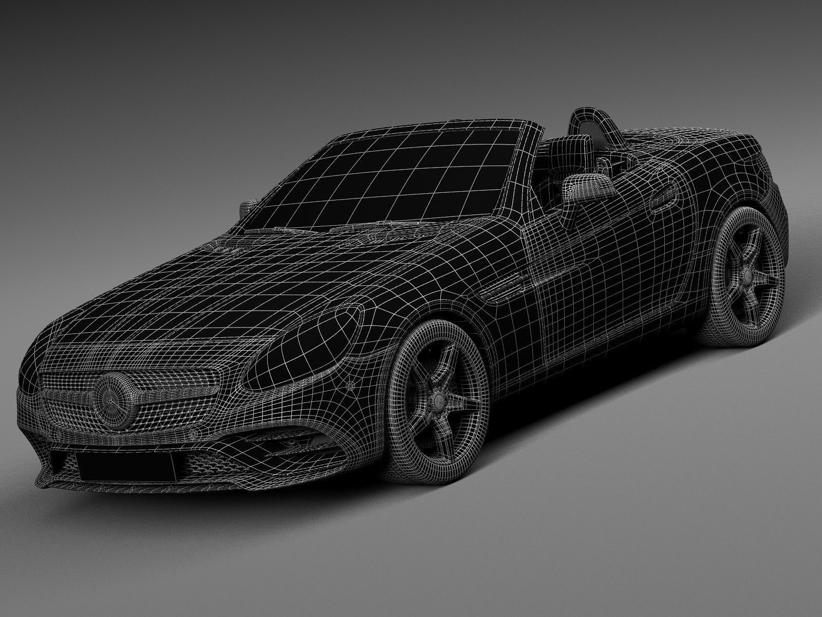 Mercedes-Benz SLC 2017 3D model_16