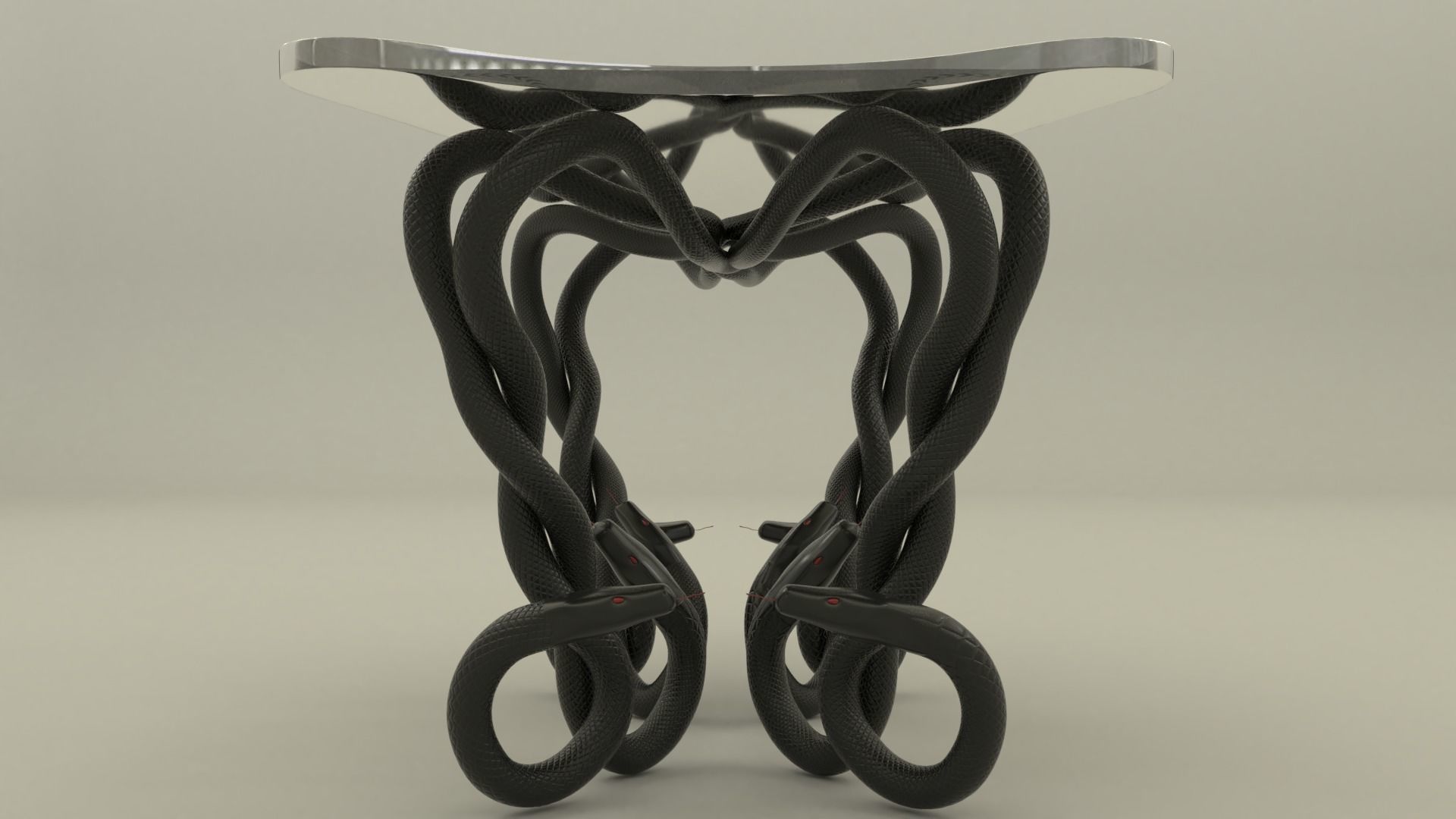 Snake table 3D model_3