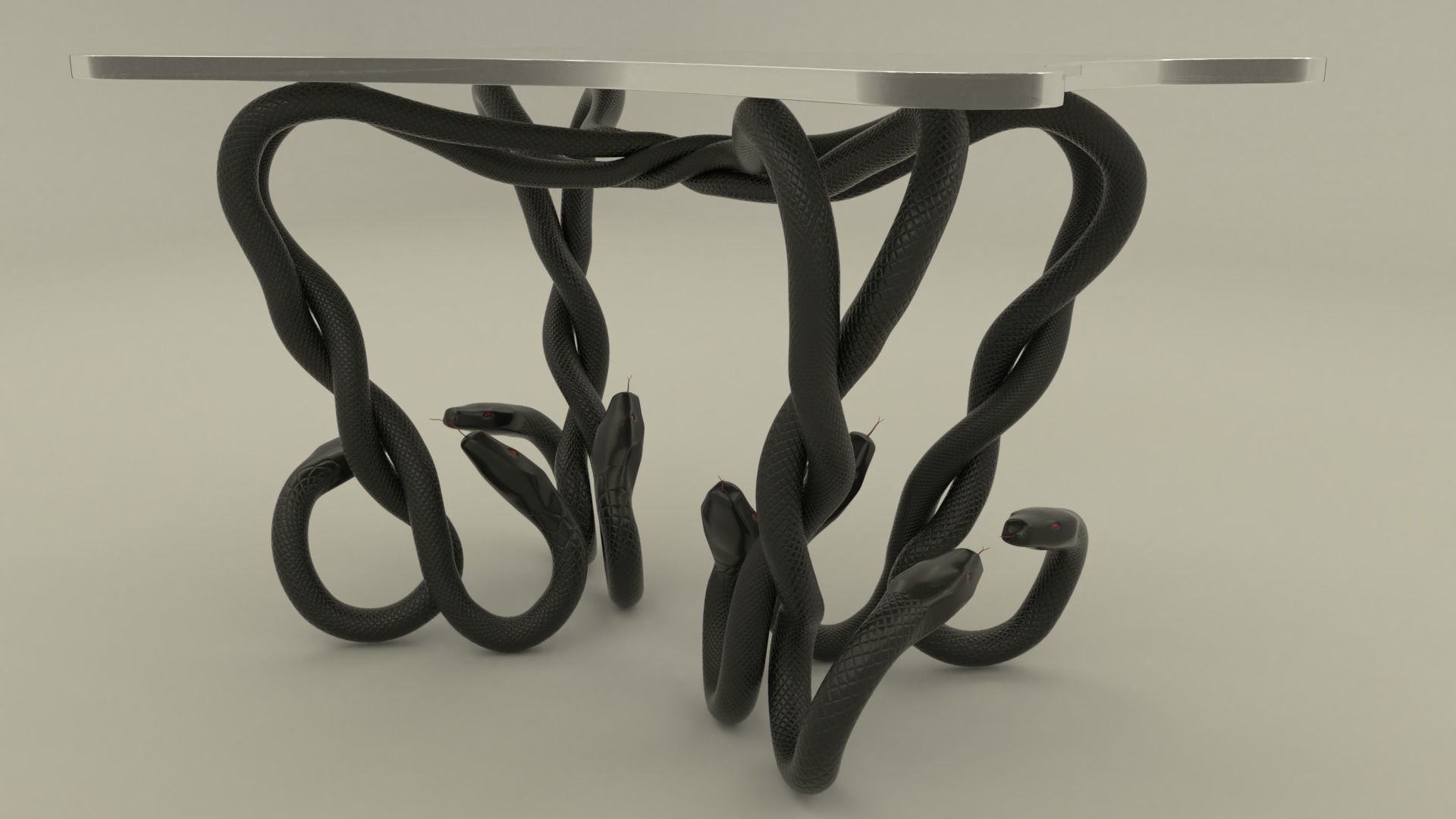 Snake table 3D model_2