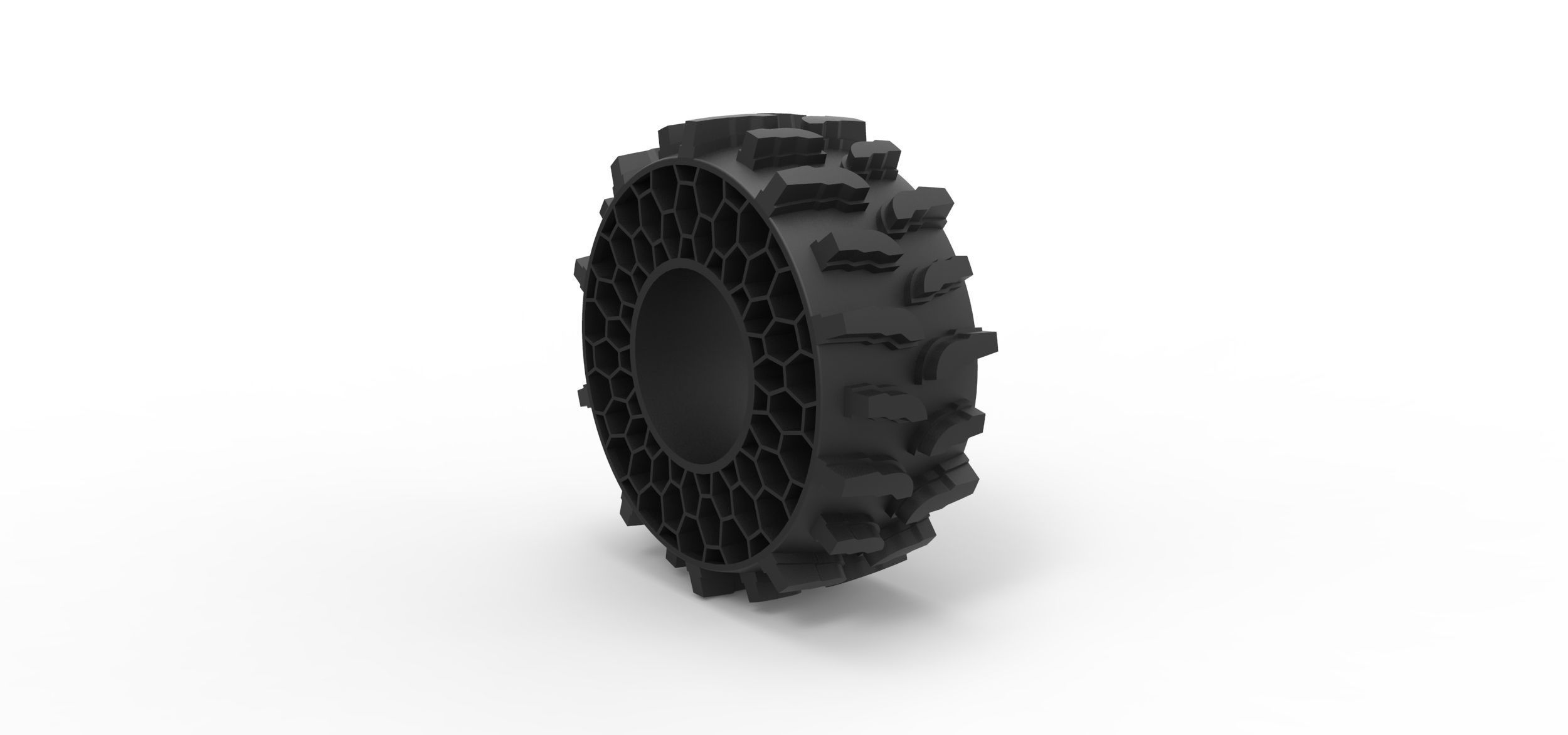 Offroad Twheel tire for flexible filament 3D print model_1