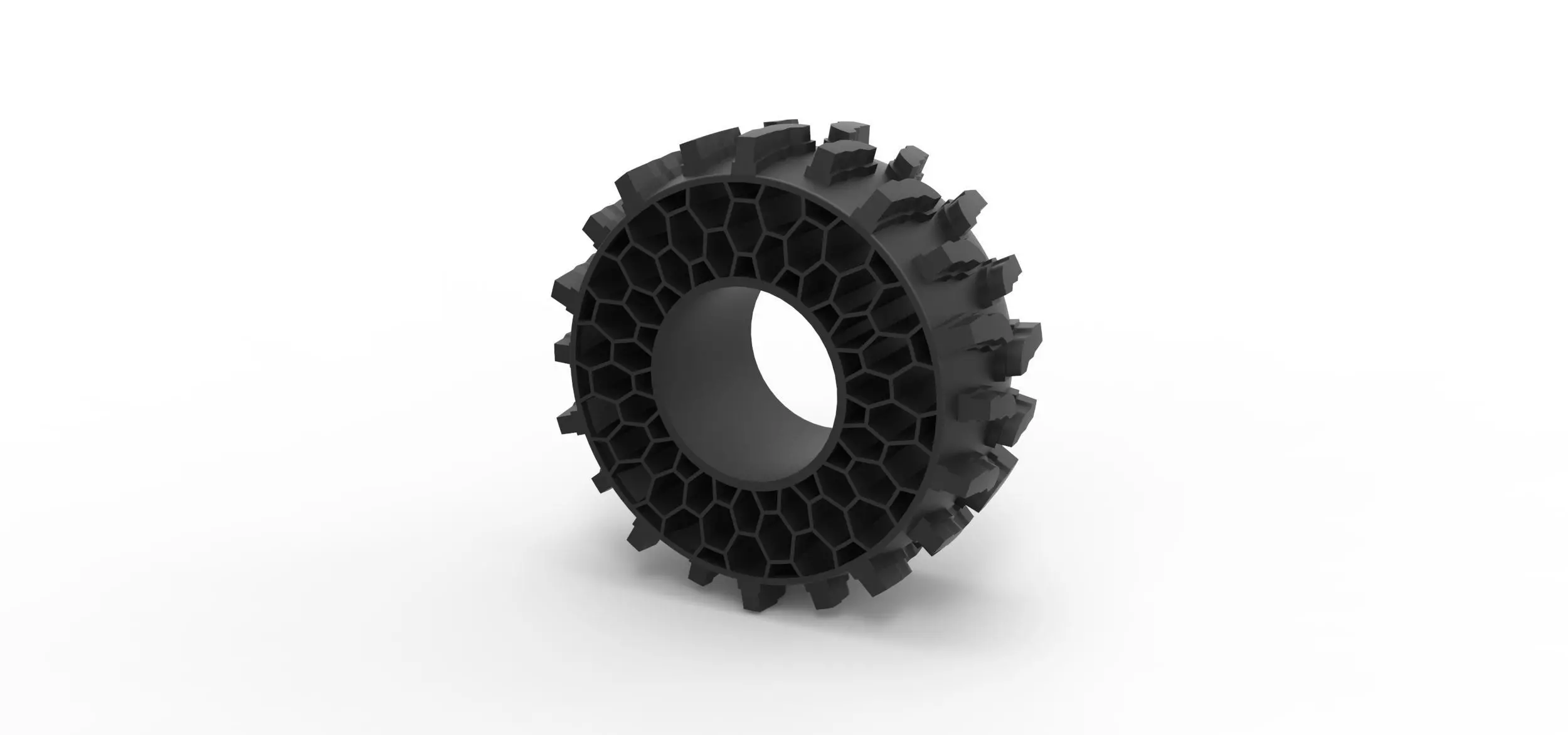 Offroad Twheel tire for flexible filament 3D print model_0
