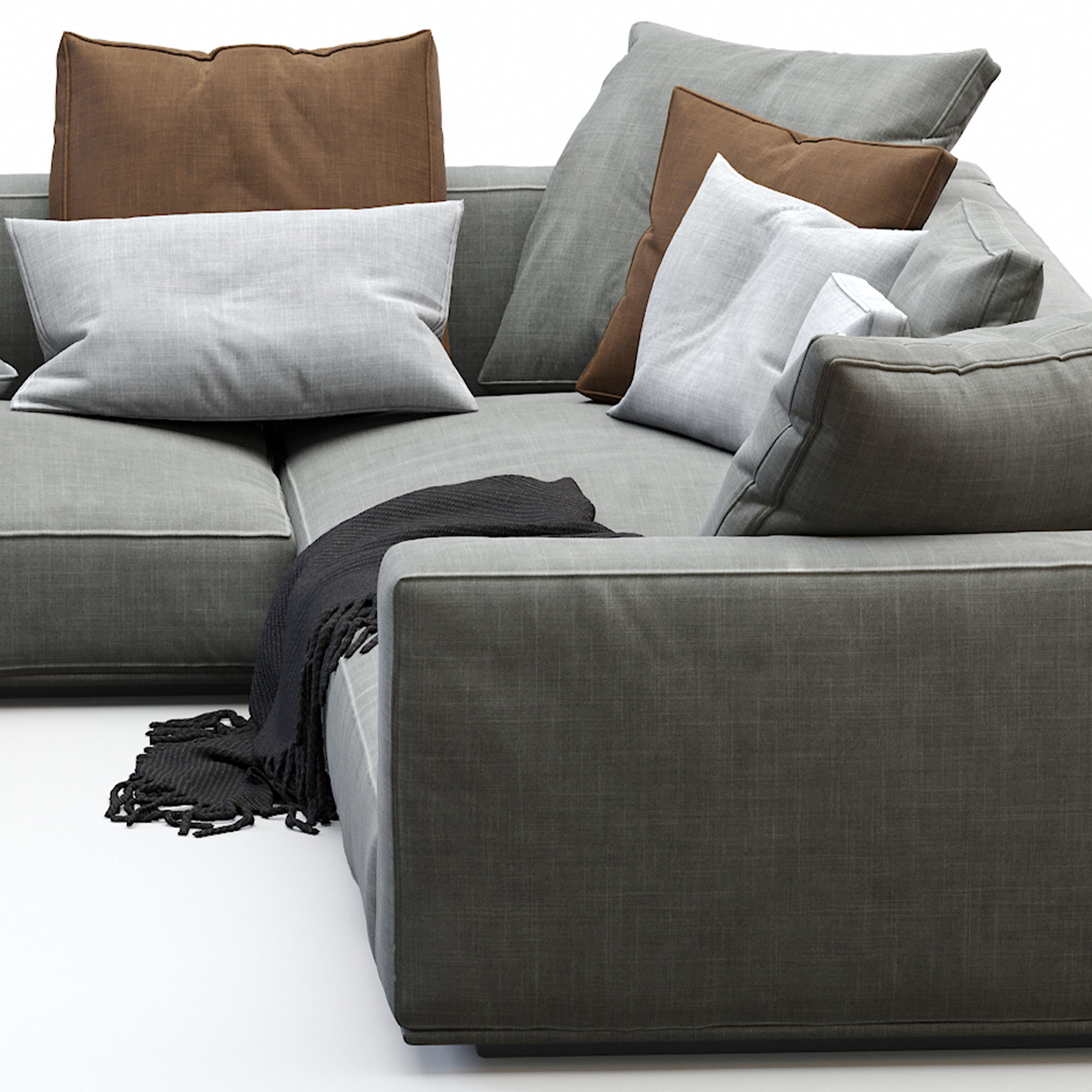 Flexform Sofa Grandemare 3D model_2