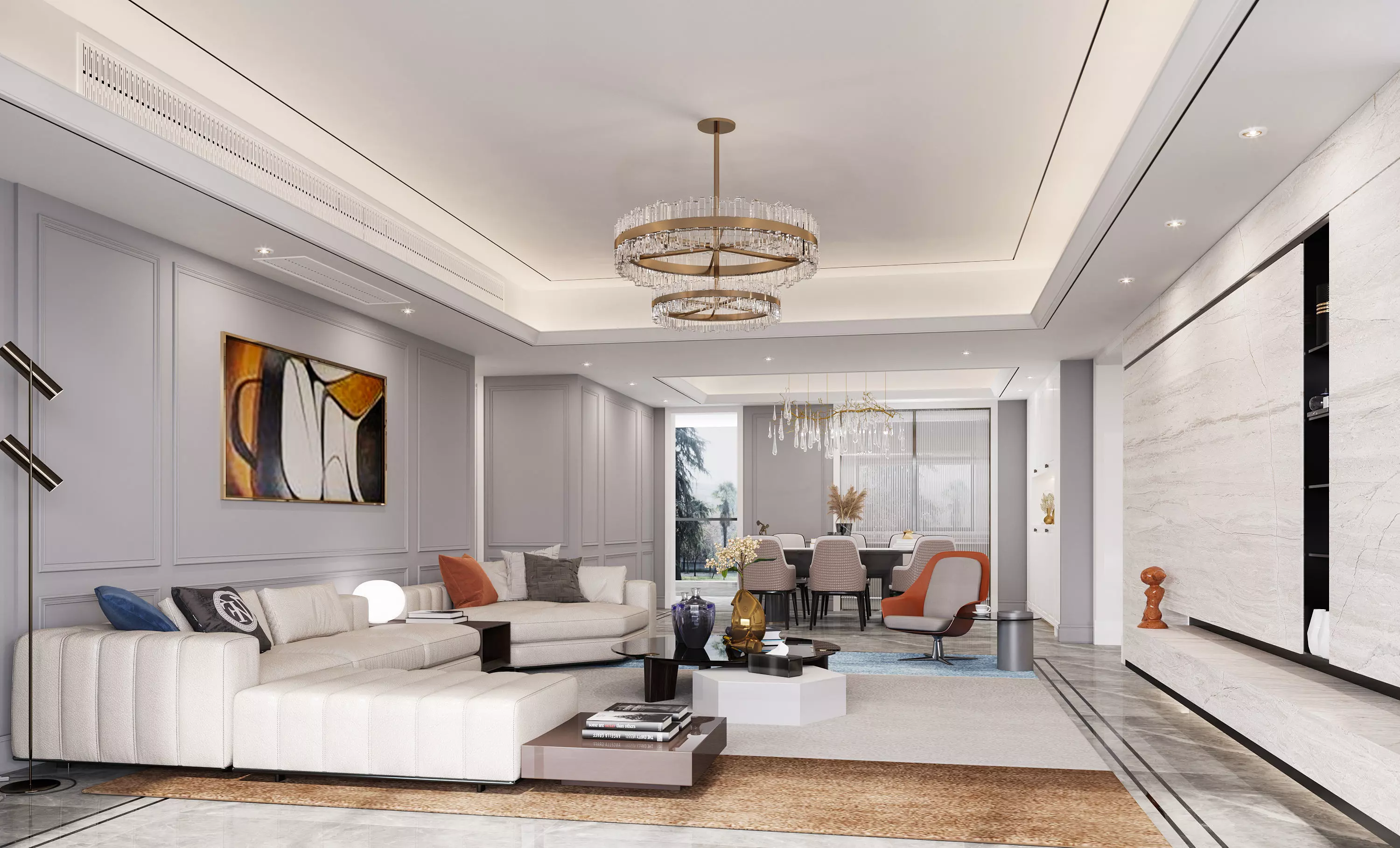 Modern living room 3D model | CGTrader