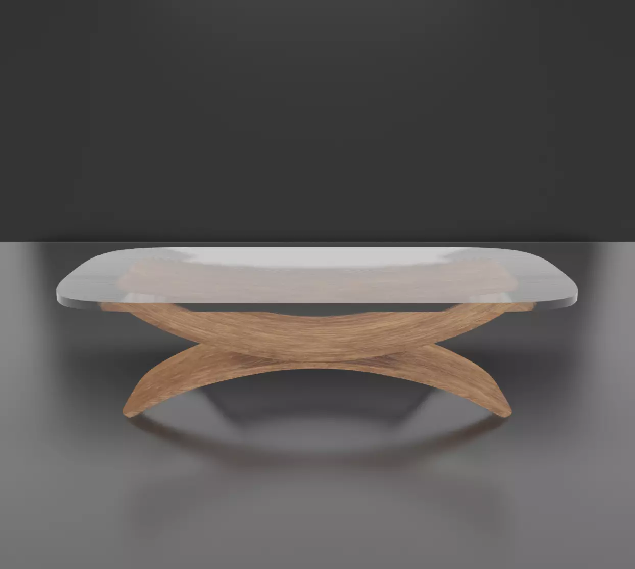 Modern Contemporary  Coffee Table Free low-poly 3D model_0