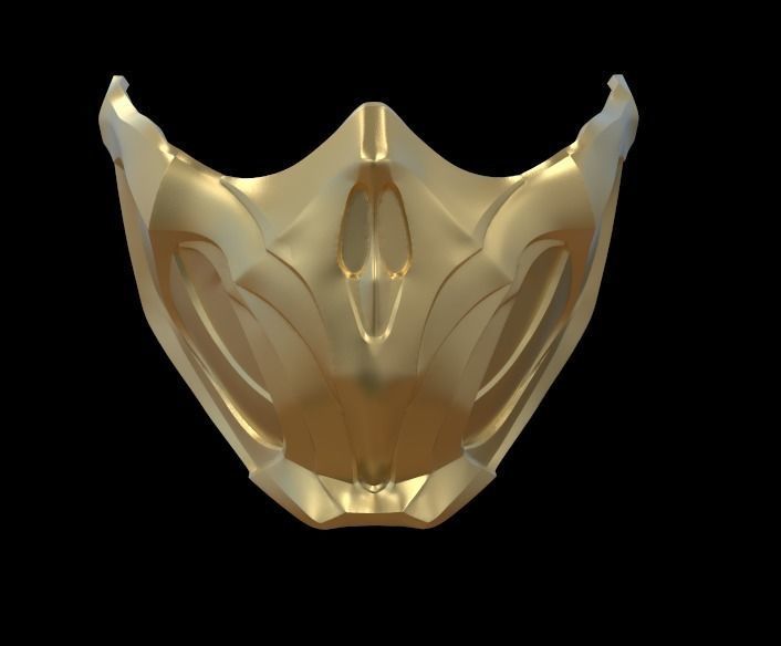 Scorpion Mask 3D PRINTABLE file  3D print model_3
