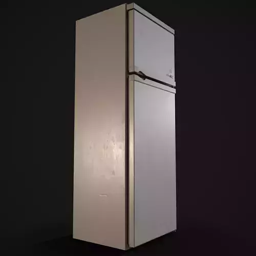 Realistic Old Refrigerator
