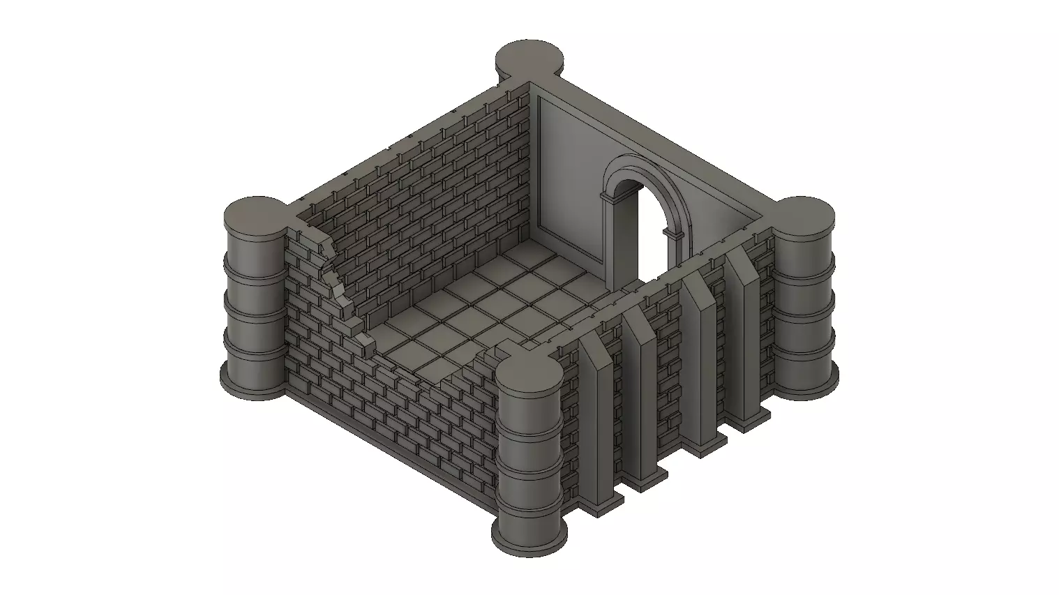 40k style bunker 3D print model