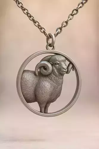 Aries in round 3D print model