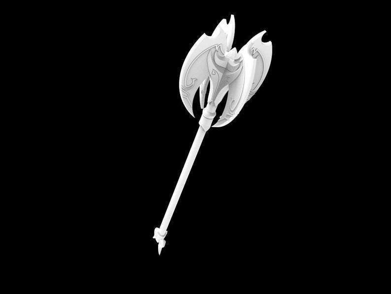 Mordekaiser Infernal skin ax 3D print model_1