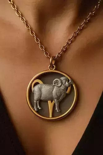 Aries symbol 3D print model