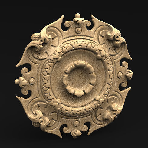 Ceiling Relief 4   3D model 3D print model