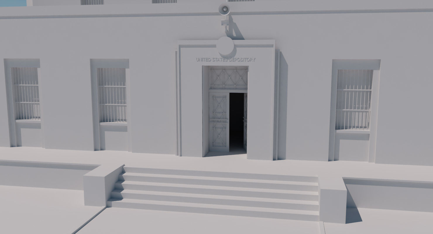 Fort Knox Bullion Depository 3D model_25