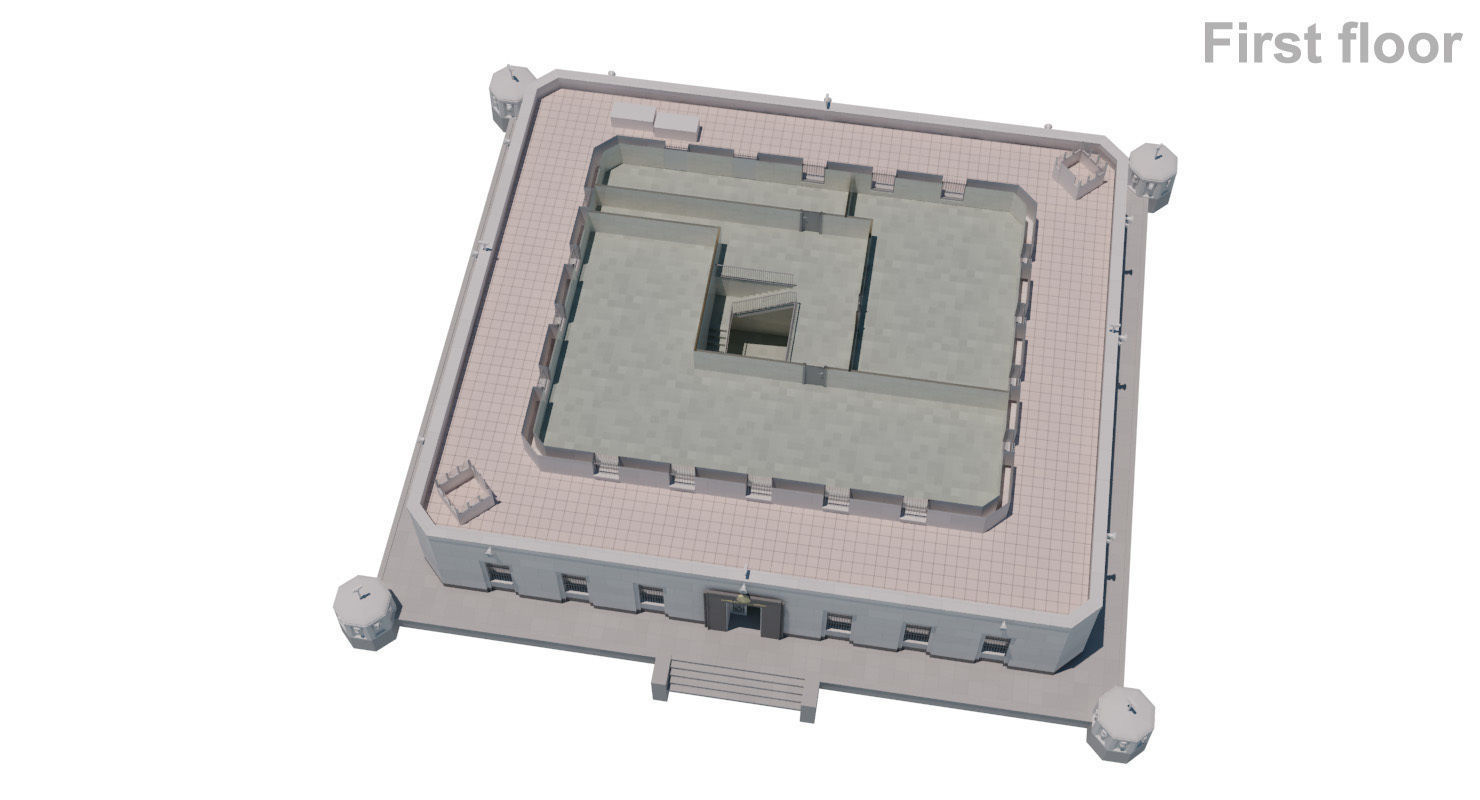 Fort Knox Bullion Depository 3D model_30