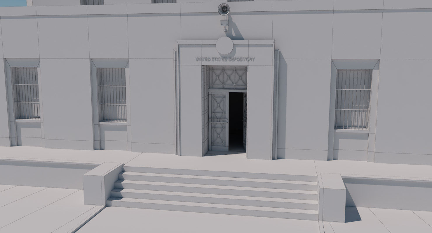 Fort Knox Bullion Depository 3D model_24