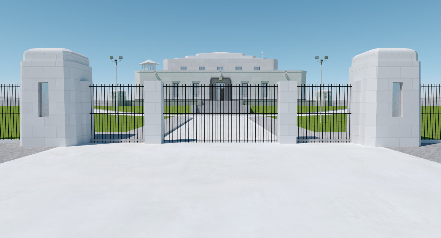Fort Knox Bullion Depository 3D model_3