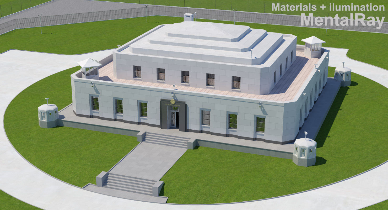 Fort Knox Bullion Depository 3D model_15
